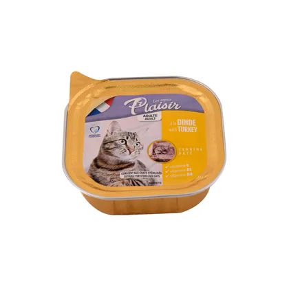 Les Repas Plaisir Care Sterilised Cat Wet Food Turkey Pâté 100g