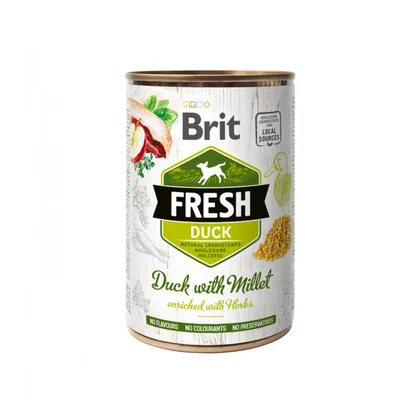 Brit Fresh Duck with Millet, Enriched with Herbs