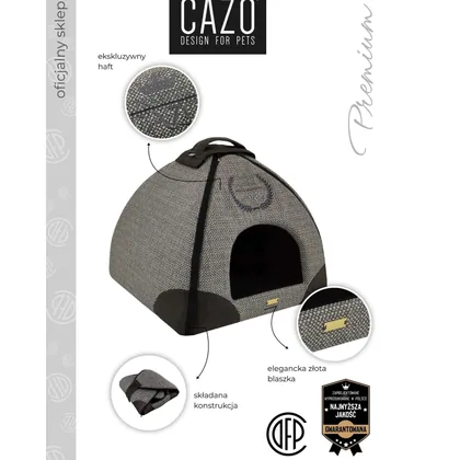 Cat house & petis dogs Cazo design; Washable made in EU
