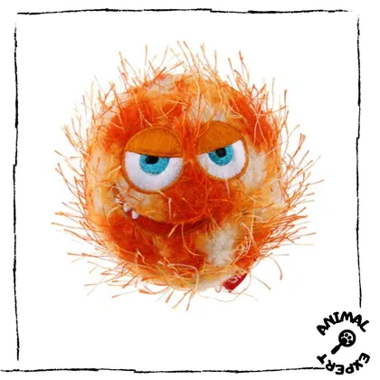 Orange Foam Rubber Ball with Squeaker, 9cm