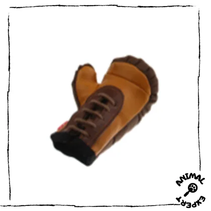 Leather Boxing Glove Dog Toy, 16x11x7cm