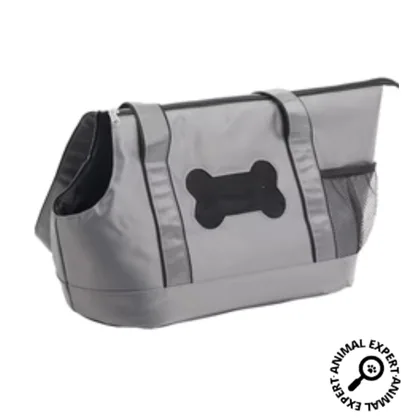 Gray Tote Bag for Dogs and Cats, 29x49x20cm