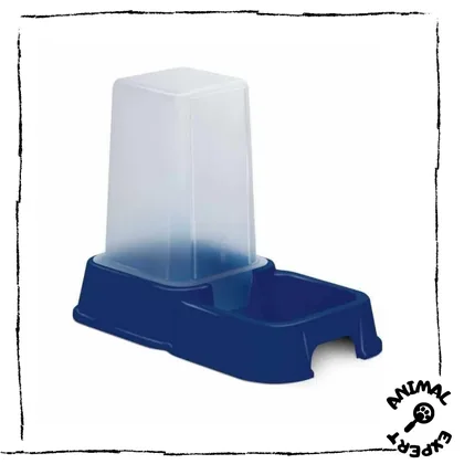 GEORPLAST Blue Eat and Drink Dispenser, 1.5L