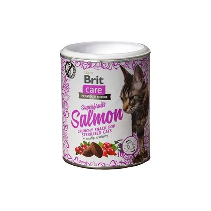 Brit Care Salmon Superfruits Cat Snack, 100g
