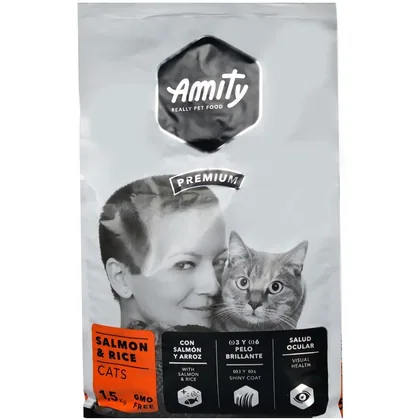Amity Premium Salmon & Rice Cat Food, 1.5kg