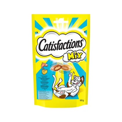 Catisfactions Mix with Delicious Salmon and Tasty Cheese 60 g
