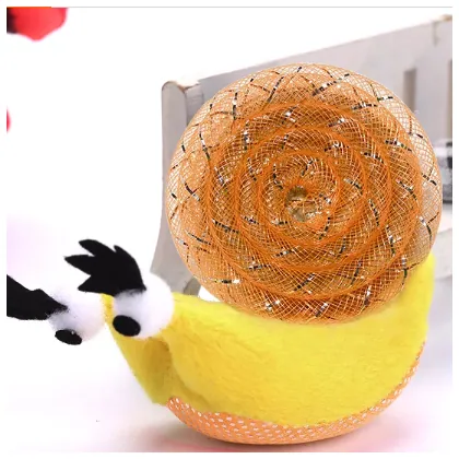 Snail Cheese Plush Toy with Cat Scratcher