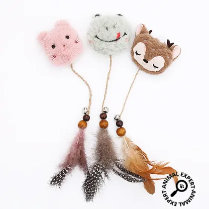 Cat Toy with Feathers, Interactive