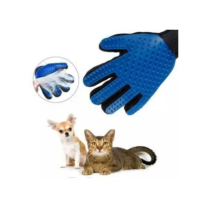 Blue Grooming Glove