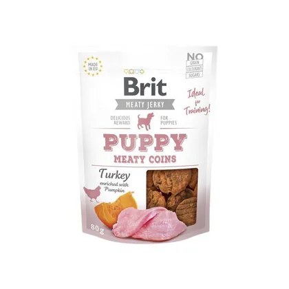 Brit Meaty Jerky Turkey Puppy Treats, 80g
