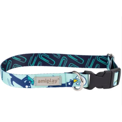 AMILAY Dog Pizza Necklace, 25-40cm