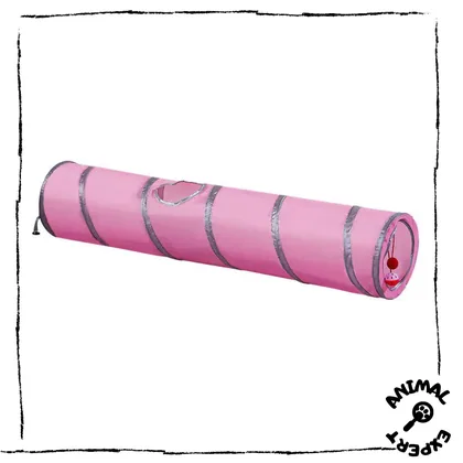 Pink Tunnel for Cats, 140cm
