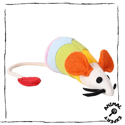 Plush Mouse-Design Cat Toy, Soft Material