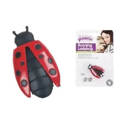 Pawise Running Ladybug Cat Toy, 4.5cm