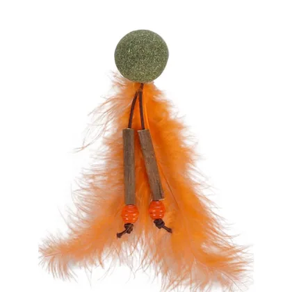 Orange Catnip & Matabi Ball Toy for Cats