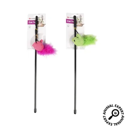 Toy Vera Colorful Fishing Rod Mouse Cat Toy
