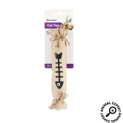 Flamingo Mola Fish Design Cat Toy, Beige