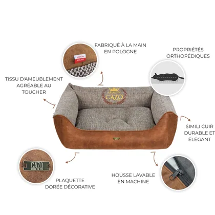 Washable orthopedic cushion made in eu 63X48CM