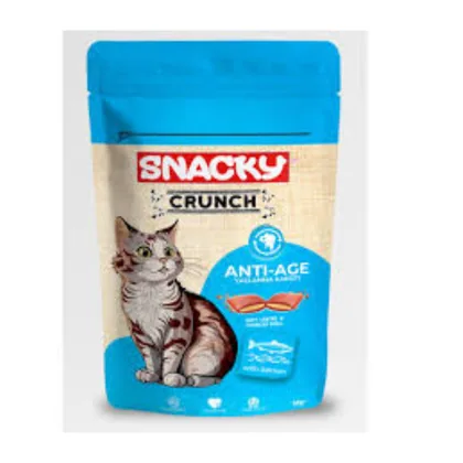 Snacky Crunch Salmon Cat Treats, Anti-Age Formula