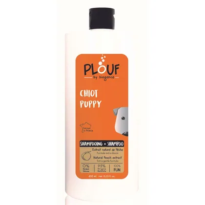 Plouf Shampoing Chiot Extrait Naturel Pêche 400ml