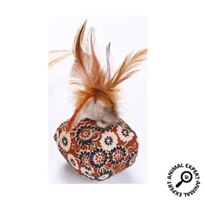 Cat Toy Ball or Fish with Feathers