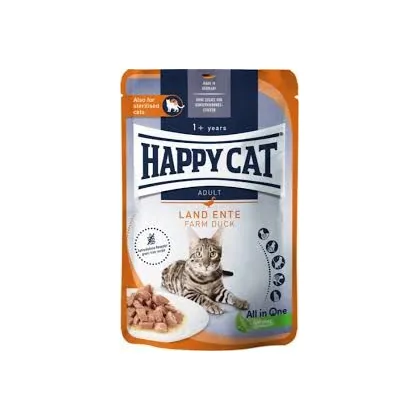 Happy Cat Duck Wet Food, 85g