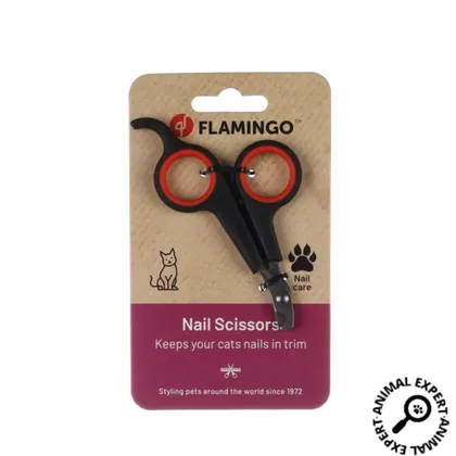 Flamingo Black Nail Scissors for Pets