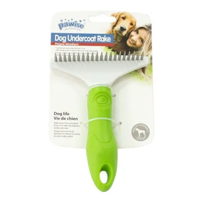 Pawise Green Dog Undercoat Rake