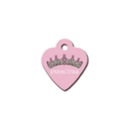 Pink Heart-Shaped Princess Medal