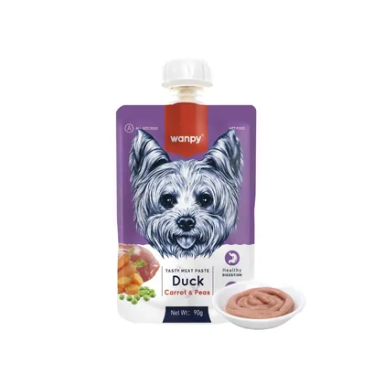 Wanpy Duck Tasty Meat Paste for Dogs, 90g