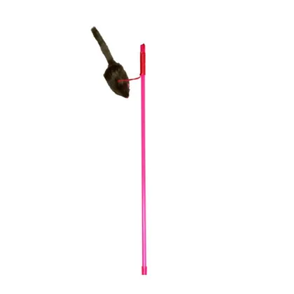Pink Fishing Rod with Mouse