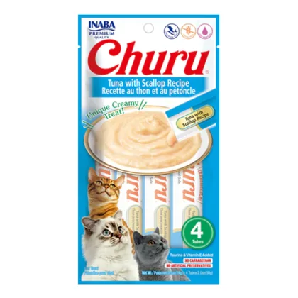 Churu- tuna and scallop liquid treats x4u