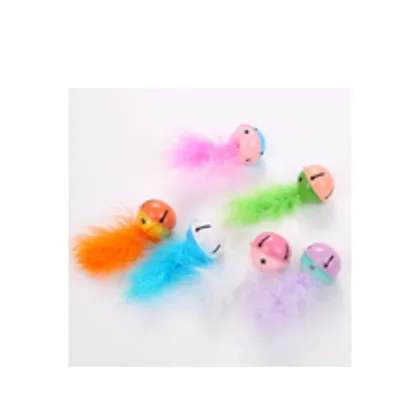 Colorful Feather Sound Cat Toy