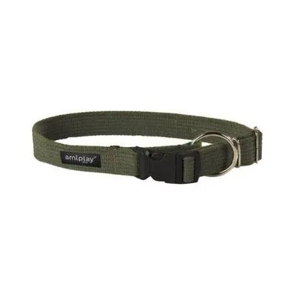 Amiplay Khaki Dog Collar, Size M