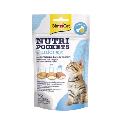 Gimcat Nutri Pockets Junior Mix Cheese Milk Yoghurt, 60g