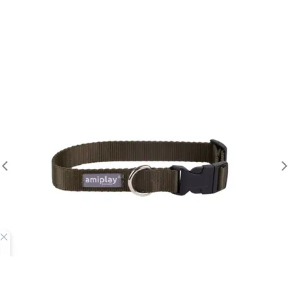 Amiplay Green Dog Collar, Small 20-35cm