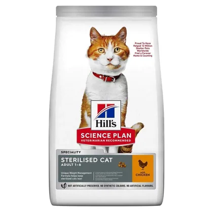 Hill's Science Plan Sterilised Chicken Adult Cat Food, 1.5kg