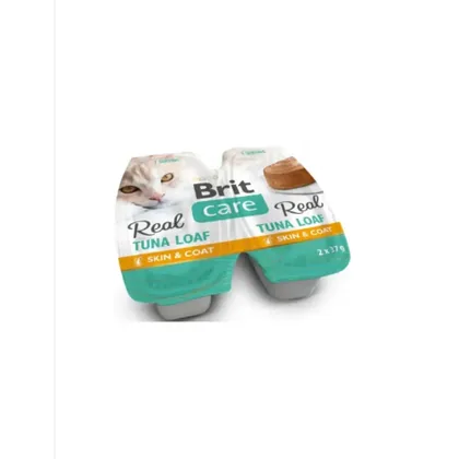 BRIT CARE Tuna Loaf Skin & Coat, 2x317g