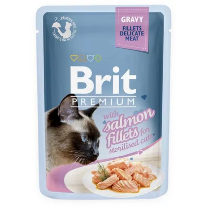 Brit Premium Somon Cat Food, 85g