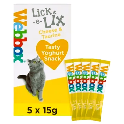 Webbox Cheese & Taurine Lick-E-Lix Cat cakes (pack of 5)