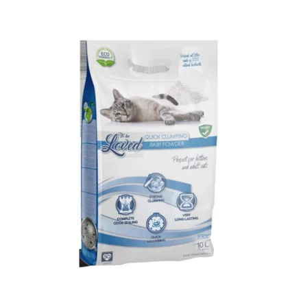 To Be Loved Baby Powder Scented Cat Litter, 10L