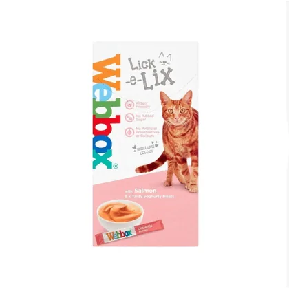 Webbox Lick-e-Lix with Salmon 5pcs 15g
