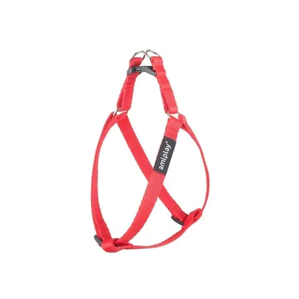 Amiplay Basic Red Adjustable Dog Harness, L