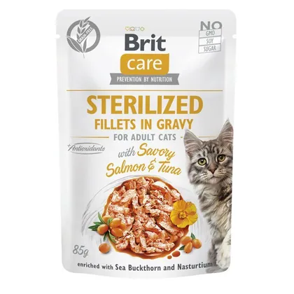 Brit Care Salmon & Tuna Cat Food, 85g