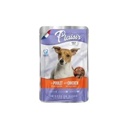 Pleasure Meals Bites For Adult Dogs With Chicken 100g