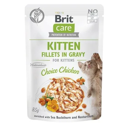 Brit Care Chicken Filet Pouch for Kittens, 85g