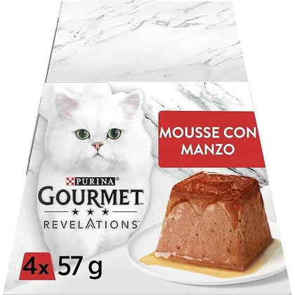 Purina Gourmet Revelations Beef Mousse, 4x57g
