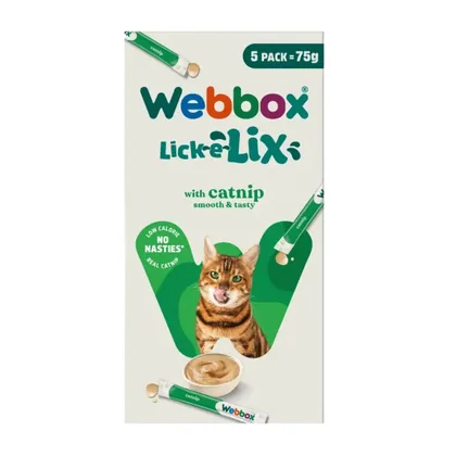 Webbox Lick-e-Lix Catnip Low Calorie, 75g