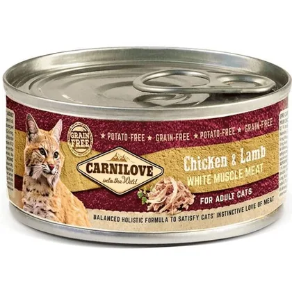 Carnilove Chicken & Lamb Wet Cat Food, 100g