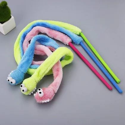 Plush Colorful Interactive Toy Fishing Rod
